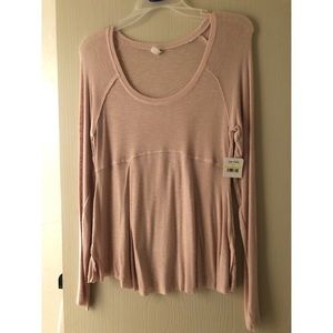 Free People Intimately ballet pink shirt